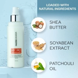 FACES CANADA Hydro Face Moisturiser, 100ml | Naturally Hydrating Moisturiser With SPF 15 | Anti Ageing | For Dry & Sensitive Skin | Evens Skin Tone | Masks Imperfections | Natural Ingredients