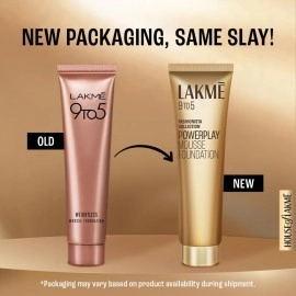 LAKM 9 To 5 Weightless Mousse Foundation, Rose Ivory - 25 gm