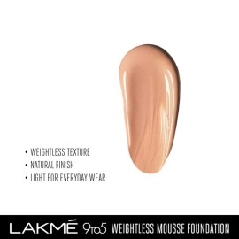 LAKM 9 To 5 Weightless Mousse Foundation, Rose Ivory - 25 gm