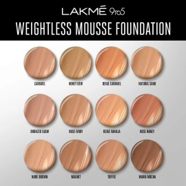 LAKM 9 to 5 Weightless Mousse Foundation, Rose Honey 04-25 gm