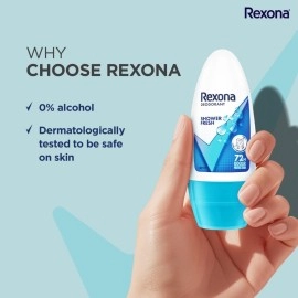 Rexona Shower Fresh Underarm Roll on Deodorant for Women 50 ml