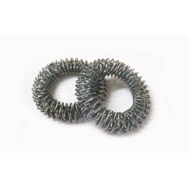 ACS / ACM Acupressure Hand Wrist Massage Bracelets Set of 2 + Sujok Pain Therapy Finger Circulation Rings Set of 10 Bracelet - 5.5Cm Dia, Sujok Rings - 2.5Cm Dia