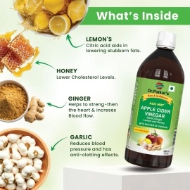 Dr. Patkar\'s Apple Cider Vinegar With Garlic, Ginger, Lemon And Honey 500Ml