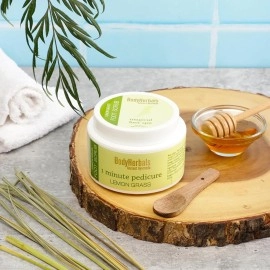 BodyHerbals 1 Minute Pedicure Lemongrass Foot Scrub, 125g
