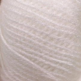 Vardhman Acrylic Knitting Wool (White) - Pack of 6