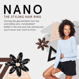 invisibobble Nano Hair Ring, True Black