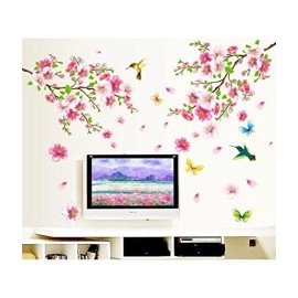 Decals Design Flowers Branch Wall Sticker (PVC Vin..