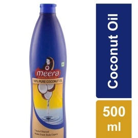 Meera Pure Coconut Hair Oil, 500ml, multi