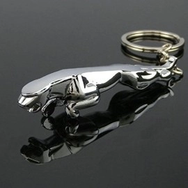 AutokraftZ Generic - WV001RCA0195 Silver Jaguar Keyring & Keychain