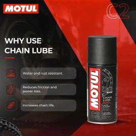 Motul Combo of C2 Chain Lube (150 ml) and C1 Chain Clean for All Bikes (150 ml) (LBCH001)