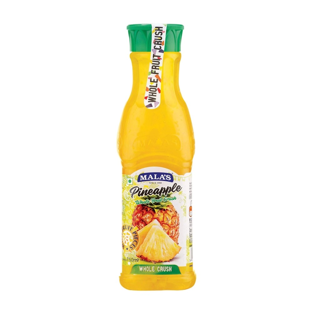 Mala\'s, Whole Crush 750ml, Pineapple, 1 count
