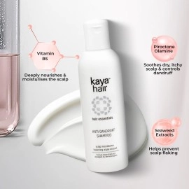 Kaya Clinic Anti Dandruff Shampoo, mild/gentle scalp purifying shampoo with Vitamin B5, seaweed extracts to nourish scalp, reduce dryness 200ml, multi