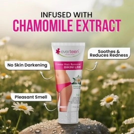 everteen Bikini Line Hair Remover Creme Pack of 2 (50g each) for bikini line and underarms