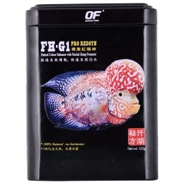 Ocean Free of Fh-G1 Pro Redsyn Flower Horn Younng Adult Fish Food Pellets, 120G, 1 Count