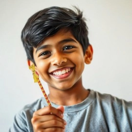 Desi Toys Handpainted Pencil (Set of 5)