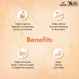 Charak Pharma Ojus Syrup for Indigestion Digestive Aid - 200 ml (Pack of 2).