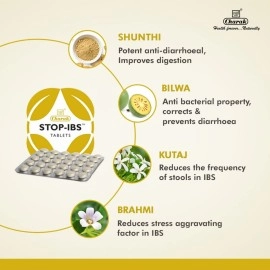 Charak Pharma Stop-IBS Tablet for Irritable Bowel Syndrome (30)