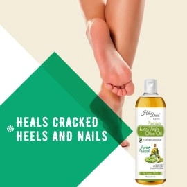 HillDews Extra Virgin Olive Oil | 200ml | Pure | Natural | Cold Pressed | Skin & Hair