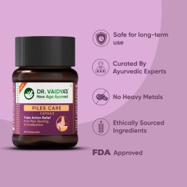 DR. VAIDYA\'S new age ayurveda Fissures & Piles Pills (Pack of 2/30 Pieces Each)