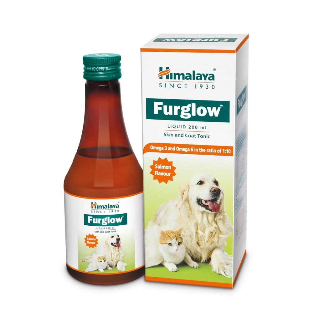 Himalaya Fur Glow | Controls Hair Shedding, Flaky Skin, and Dandruff for Dogs of all Ages| 200 ml