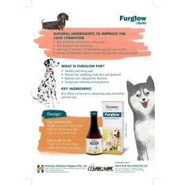 Himalaya Fur Glow | Controls Hair Shedding, Flaky Skin, and Dandruff for Dogs of all Ages| 200 ml