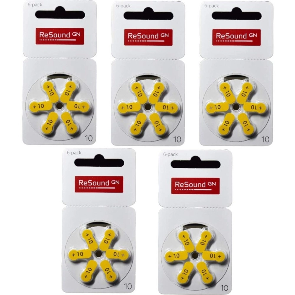 Resound GN Size 10 Hearing Aid Battery (pack of 5)