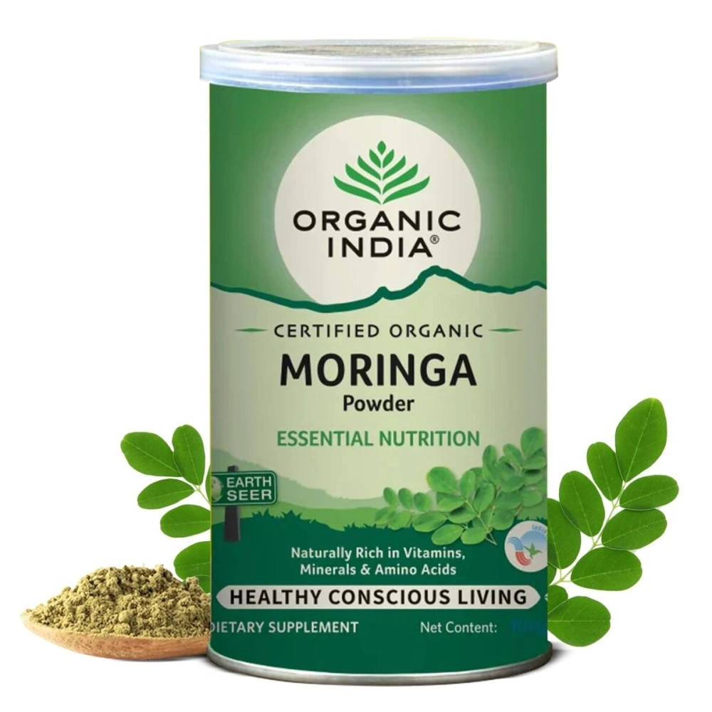 Organic India Moringa Powder - Essential Nutrition - (100g)
