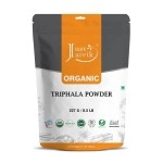 Just Jaivik 100% Organic Triphala Powder - Certified Organic by OneCert Asia, 227 gms / 1/2 LB Pound / 08 Oz - Balances DOSHAS as per Ayurveda