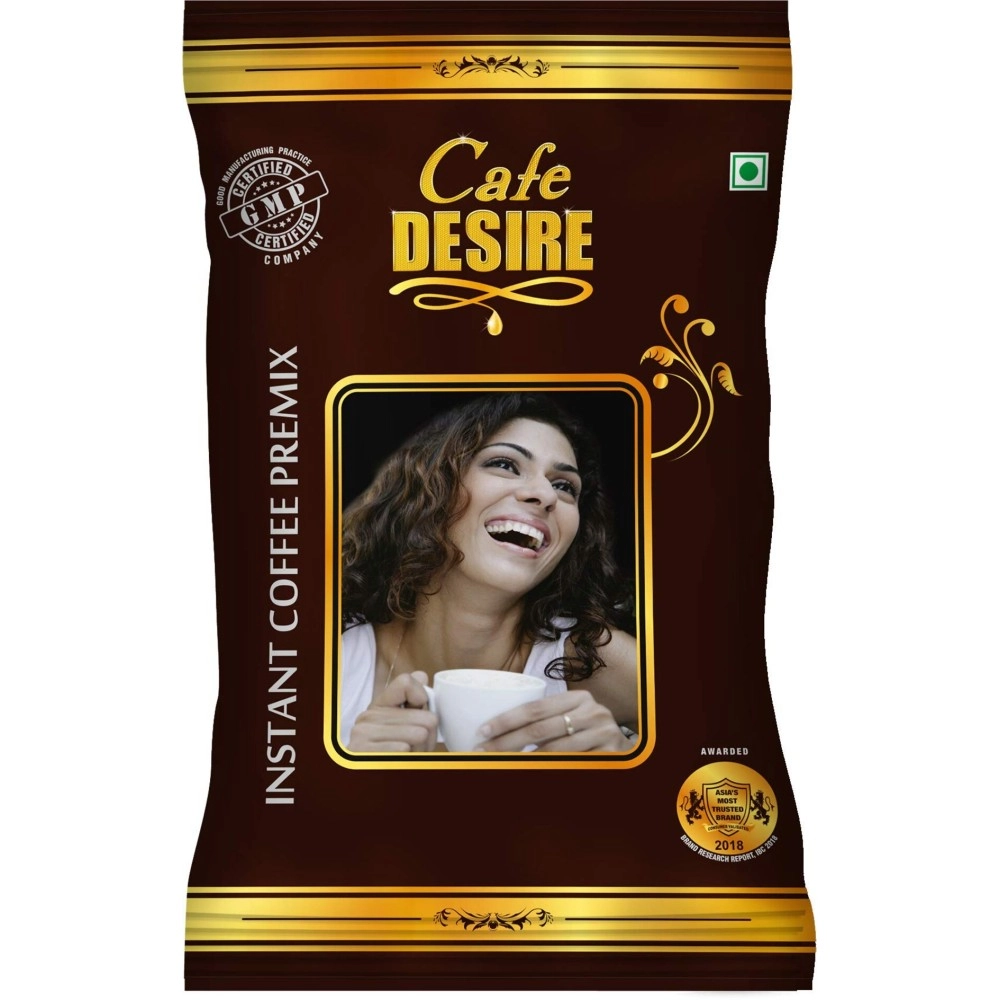 Cafe DESIRE I DRINK SUCCESS Instant Coffee Premix For Vending Machine - 1 Kg