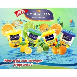 My Shaldan Lime Car and Home Air Freshener (80 g, Pack of 3)