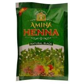 Amina Henna, Natural Black 300 g (Pack of 10)