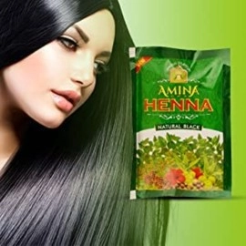 Amina Henna, Natural Black 300 g (Pack of 10)