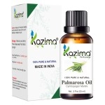KAZIMA Palmarosa Essential Oil - 100% Pure Natural & Undiluted For Skin care & Hair (15ml)
