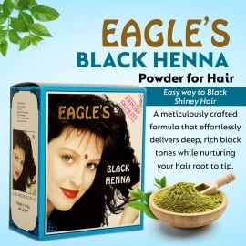Eagles Black Henna Powder, 6 sachets x 10 gm each
