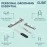 GUBB USA Nail Care Kit Toe Nail, Finger Nail Cutter, Flat tip Tweezer/Plucker and Nail Filer