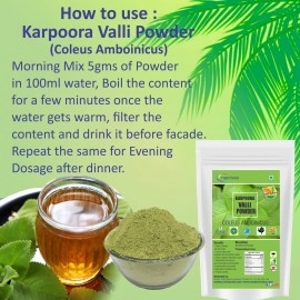 Neotea Coleus Amboinicus Indian Borage Plectranthus Amboinicus Karpooravalli Pure and Natura Powder - 300gm (10.58 OZ)