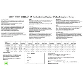 ZOROY LUXURY CHOCOLATE - Netted Large Gift Hamper with Chocolates Cookies Dry Fruits and Candle