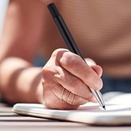 Parker Vector Standard Gold Trim Roller Ball Pen (Black), 1 Count (Pack of 1) (9000017252)