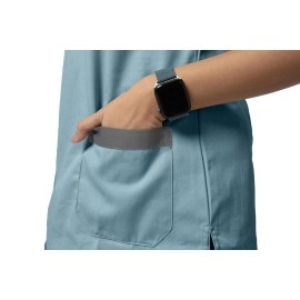 UNIFORM CRAFT Women\'s Polyester and Cotton Twill Support Staff Uniform, Green and Grey (M)