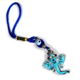 Reiki Crystal Products Porcelain Ganesha Car Dashboard Idol, Standard, Multicolour, 1 Piece