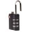 Inditradition TSA Approved Luggage Lock, 3 Digit Lock Combination, Metal, Black