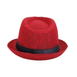Zacharias Mens & Women Fedora Hat (Red)