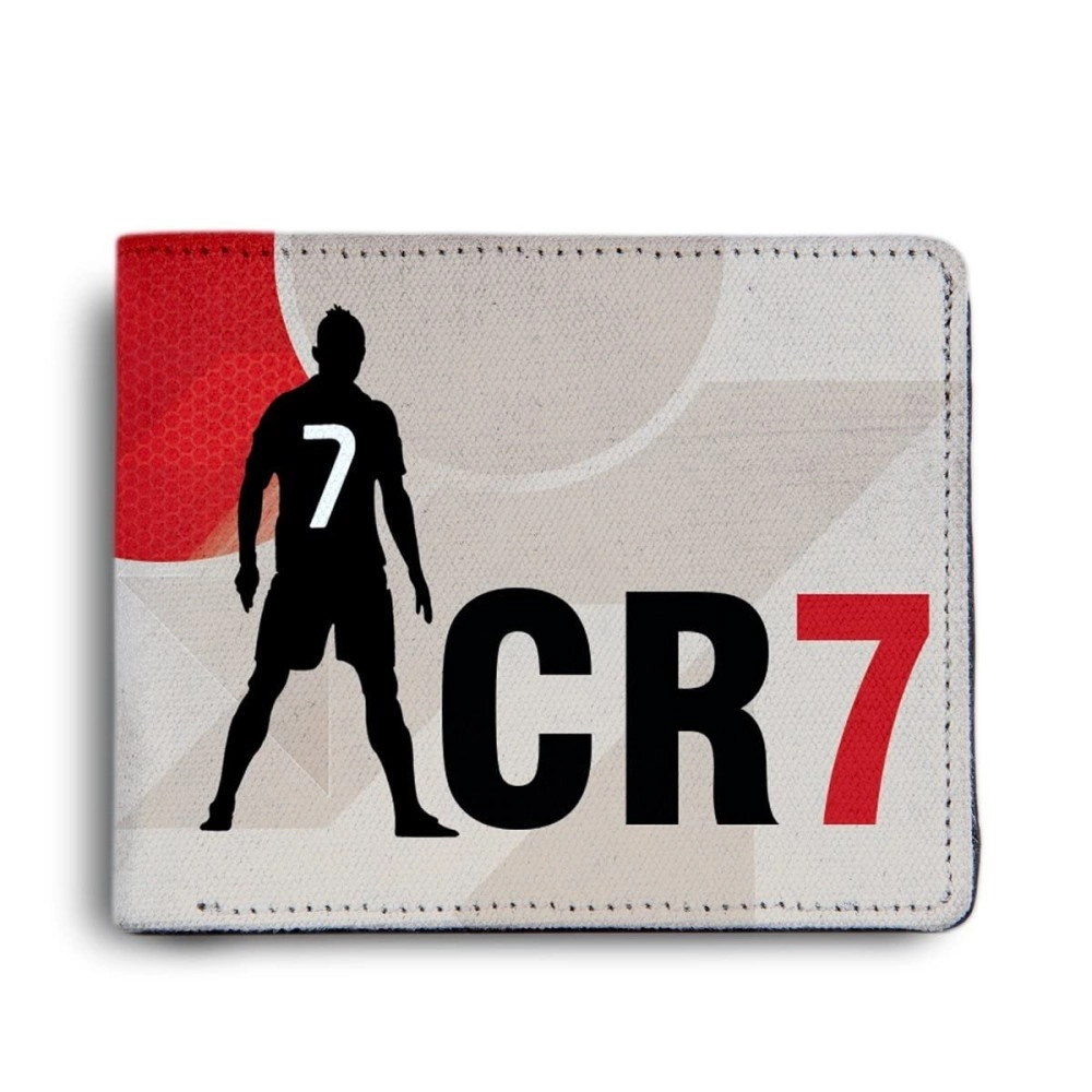 ShopMantra Cristiano Ronaldo CR7 Printed Pu Leather Wallet for Men\'s/Boy\'s (Red)