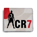 ShopMantra Cristiano Ronaldo CR7 Printed Pu Leather Wallet for Men\'s/Boy\'s (Red)