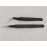 PagKis Set of 2 Black Coated Stainless Steel Tweezers - Straight & Curved