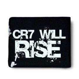ShopMantra Cristiano Ronaldo CR7 Printed Pu Leather Wallet for Men\'s/Boy\'s (Black)