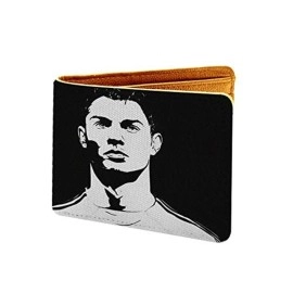 ShopMantra Cristiano Ronaldo CR7 Printed Pu Leather Wallet for Men\'s/Boy\'s (Black)