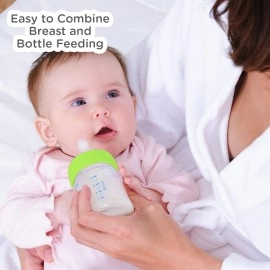 Mee Mee 250ml Eazy Flo Premium Baby Feeding Bottle (Green, Pack of 2)