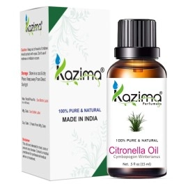 KAZIMA Mosquito Repellent Citronella-Oil and LemonGrass Essential Oil Combo, (15ml Each) - Set of 2