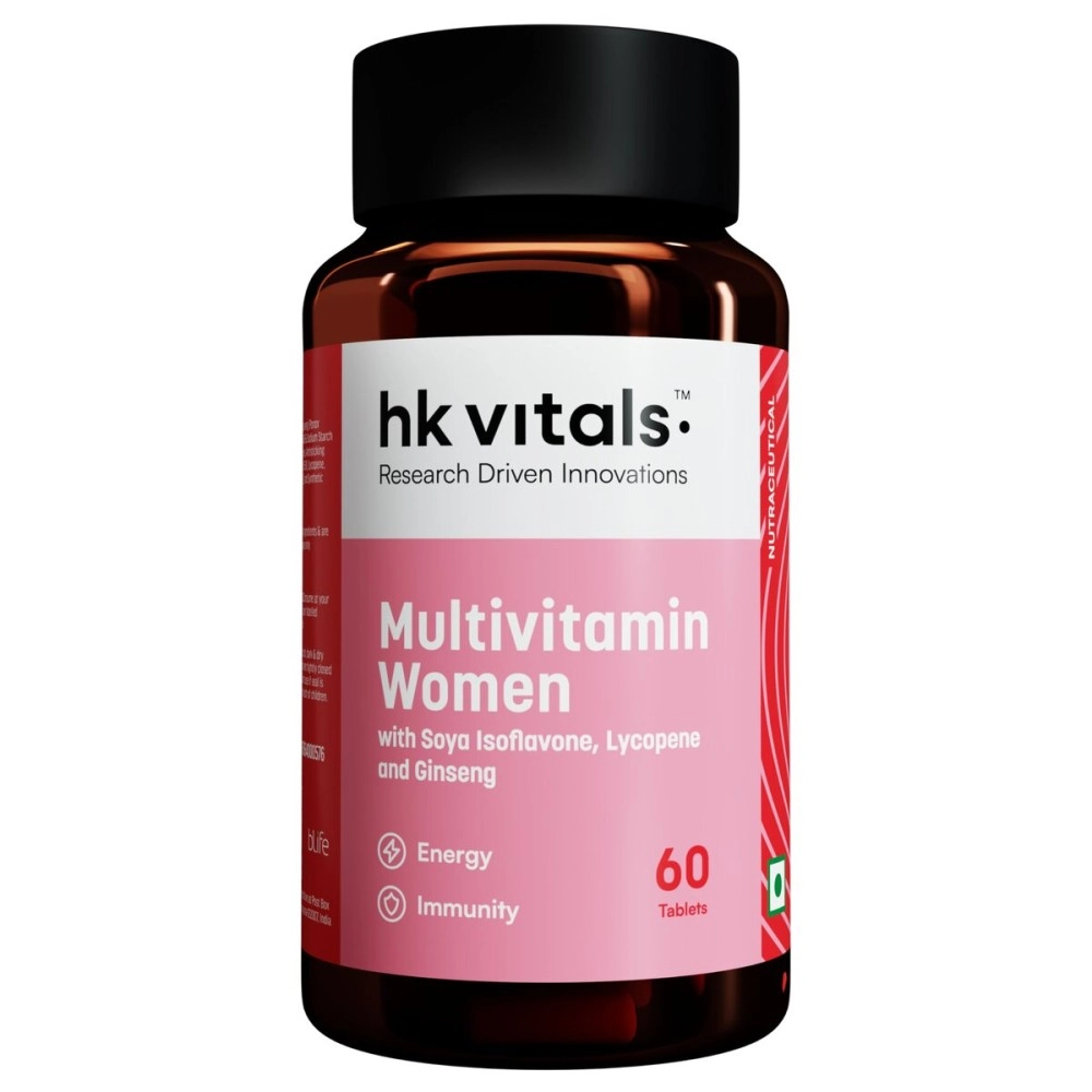hk vitals Multivitamin For Women (60 Tablets) | With Zinc, Vitamin C, Vitamin D, Multiminerals & Ginseng Extract
